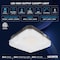 Luxrite Flush Mount LED Canopy Light 28/35/40W Up to 4800LM 3CCT 3000K-5000K IP65 10X10 ETL LR40718-1PK - alternate 3